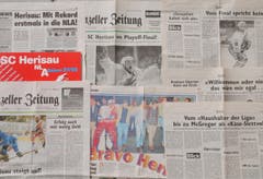Der SC Herisau war 1997 ein Medienthema - regional wie national. (Bild: Archiv)