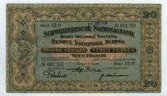 Die 20er-Note zeigt das Vreneli. (Bild: Archiv der SNB)