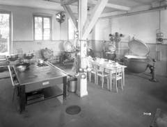 Die Küche der Kantine auf einer Aufnahme vom Juni 1928. (Bild: Bühler AG)
