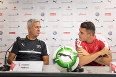 PK und Training Schweiz. Nationalmannschaft (Bild: Michel Canonica)