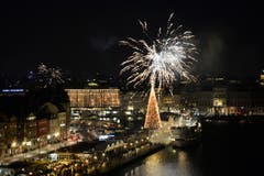 In Stockholm wird der Jahreswechsel ebenfalls mit Feuerwerk zelebriert. (Bild: Keystone)