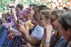 In der ersten Reihe kann man natürlich auch besonders gut Bilder machen. (Bild: Urs Bucher)