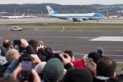WORLD ECONOMIC FORUM, WEF, DONALD TRUMP, AIRFORCE ONE (Bild: Keystone/Ennio Leanza)