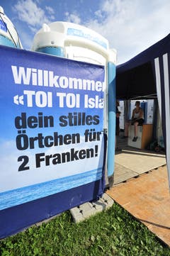 Für zwei Franken bekommt man ein sauberes WC. (Bild: Mario Testa)