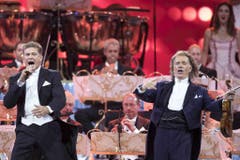 Auch mit André Rieu stand David Hasselhoff schon auf der Bühne. (Bild: Keystone)