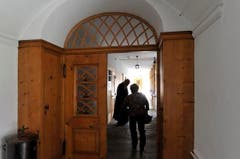 Eine offene Türe, eine weltoffene Gemeinschaft: Die Kapuziner in Appenzell. (Bild: Hanspeter Schiess)