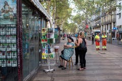 Heightened security a day after a van attack in Barcelona (Bild: Keystone/EPA/QUIQUE GARCIA)