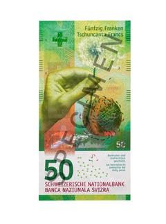 Die neunte Serie wird ab 2016 gestaffelt in Umlauf gesetzt. Als erste Note wurde am 12. April 2016 die 50-Franken-Note herausgegeben. (Bild: Archiv der SNB)