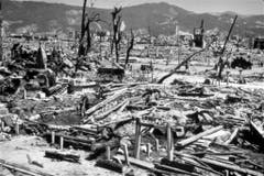 Blick auf das völlig zerstörte Hiroshima. (Bild: Keystone)