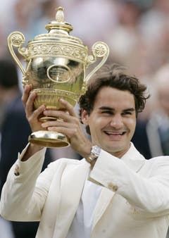 2006 Wimbledon gegen Rafael Nadal (ESP) 6:0, 7:6, 6:7, 6:3 (Bild: Alastair Grant / Keystone)