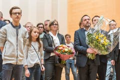 Daniel Lehmann im Fürstenlandsaal Gossau. (Bild: Hanspeter Schiess)