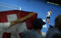 Federer bekommt in Melbourne sehr viel Unterstützung. (Bild: Keystone)