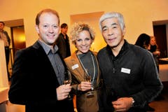 Dani Felber, Claudia Felber und Dai Kimoto. (Bild: Donato Caspari)