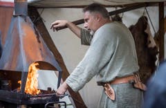 Wigoltingen TG - Impressionen vom Mittelaltermarkt auf Schloss Altenklingen in Wigoltingen. (Bild: Reto Martin)