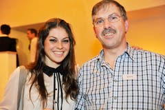 Patricia Rimle, Miss Ostschweiz 2011 und ihr Vater Reto Rimle. (Bild: Donato Caspari)