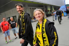 Fans vor dem Match. (Bild: Ralph Ribi)