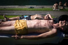 Der Kultort für Sonnenhungrige in St.Gallen: Drei Weieren. (Bild: Benjamin Manser)
