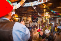 Beizenfasnacht mit Guggenmusik im Schöntal Ermatingen (Bild: Andrea Stalder)