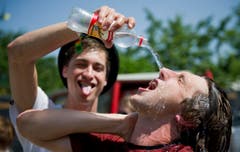 Wasser marsch! (Bild: Coralie Wenger)