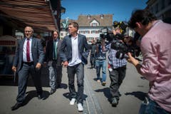Fotografen folgen dem deutschen Ex-Radstar auf Schritt und Tritt. (Bild: Benjamin Manser)