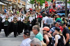 Romanshorn TG , 25.05.2014 / Festumzug an der Jugendfeuerwehr Schweizermeisterschaft " Feuer und Wasser " in Romanshorn (Bild: Donato Caspari)