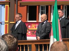 Der neue Innerrhoder Bauherr: Ruedi Ulmann aus Gonten an der Landsgemeinde. (Bild: Roger Fuchs)