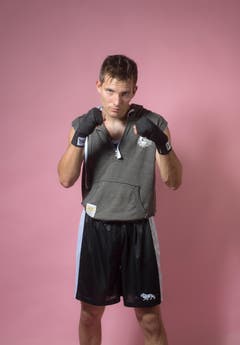 Amateur Fabian Kyburz, Jahrgang 1992, Box Club Frauenfeld. (Bild: Benjamin Manser und Urs Bucher)