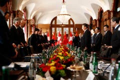 Chinese President Xi Jinping in Switzerland (Bild: Keystone)