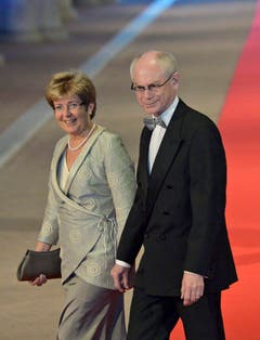 EU-Ratspräsident Herman van Rompuy mit Gattin Geertrui. (Bild: Keystone)