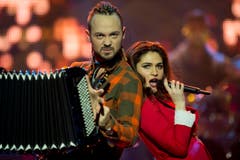 Mitglieder der Band Timebelle beim Auftritt. (Bild: Keystone)