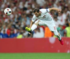Der Pole Grzegorz Krychowiak im Viertelfinalspiel gegen Portugal. (Bild: Keystone)