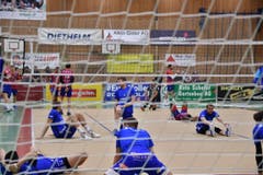 Aufwärmen bei den Amriswilern. (Bild: Manuel Nagel)