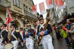 Die Harmoniegesellschaft Fulenbach. (Bild: Ralph Ribi)