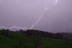 Gewitterankunft im Appenzellerland. (Bild: E. Graf/Leserbild)