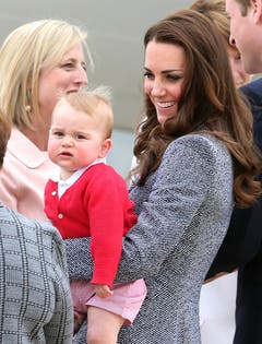 Am 25. April - George ist neun Monate alt - gehts vom Besuch in Australien und Neuseeland zurück nach London. (Bild: Keystone)