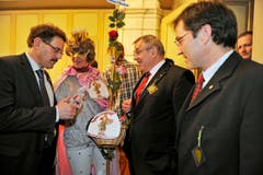 Frauenfeld TG - VIPs am Konstabler-Anlass an der Bechtelisnacht in Frauenfeld. (Bild: Reto Martin)