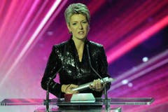 Die St.Galler Regierungsrätin Karin Keller-Sutter wurde in der Kategorie «Politik» für ihr Engagement gegen Hooliganismus geehrt. (Bild: Keystone)