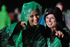 Lächeln trotz Regenwetters. (Bild: Reto Martin)