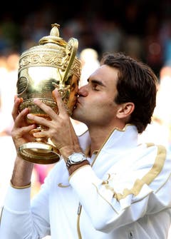 2009 Wimbledon gegen Andy Roddick (USA) 5:7, 7:6, 7:6, 3:6, 16:14 (Bild: Hugo Philpott / Keystone)
