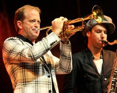 Sorgte für Stimmung: die Dani Felber Party Band. (Bild: Reto Martin)