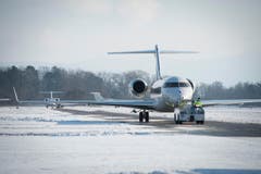 Altenrhein - Flughafen Flugplatz Altenrhein Hohes Verkehrsaufkommen wegen WEF in Davos Zusätzlich ca. 330 Flugzeuge Privatjets (Bild: Ralph Ribi)