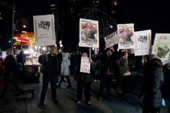 Protest in New York before the US Presidential Inauguration (Bild: Keystone)