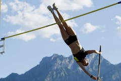 Die Australierin Alana Boyd vor der Pilatuskulisse. (Bild: Keystone)