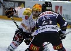 Josh Holden (rechts) gegen Byron Ritchie. (Bild: Keystone)
