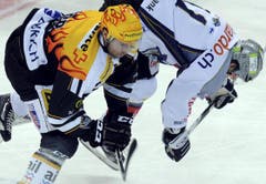 Jaroslav Bednar, links, und Esa Pirmes. (Bild: Keystone)