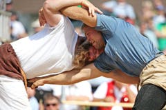 Willy Graber (rechts) gegen Benji von Ah (Bild: Philipp Schmidli)