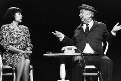 Der Schweizer Schauspieler mit seiner Frau, Ruth Jecklin Roderer, während der 4. Oltener Cabaret-Tage, am 26. Mai 1991. (Bild: Keystone / Str.)