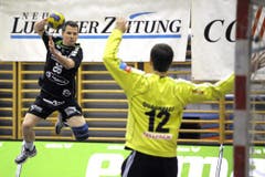 Flügelspieler Thomas Zimmermann erzielte gegen Kadetten drei Tore. (Bild: Pius Amrein/Neue LZ)