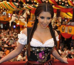 Auch am Oktoberfest in München war Kim Kardashian schon zu Gast. (Bild: Keystone)
