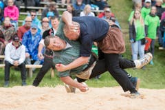 Martin Grab, links, und Mario Thürig. (Bild: Urs Flüeler, Keystone / Rigi Staffel, 09.07.2017)